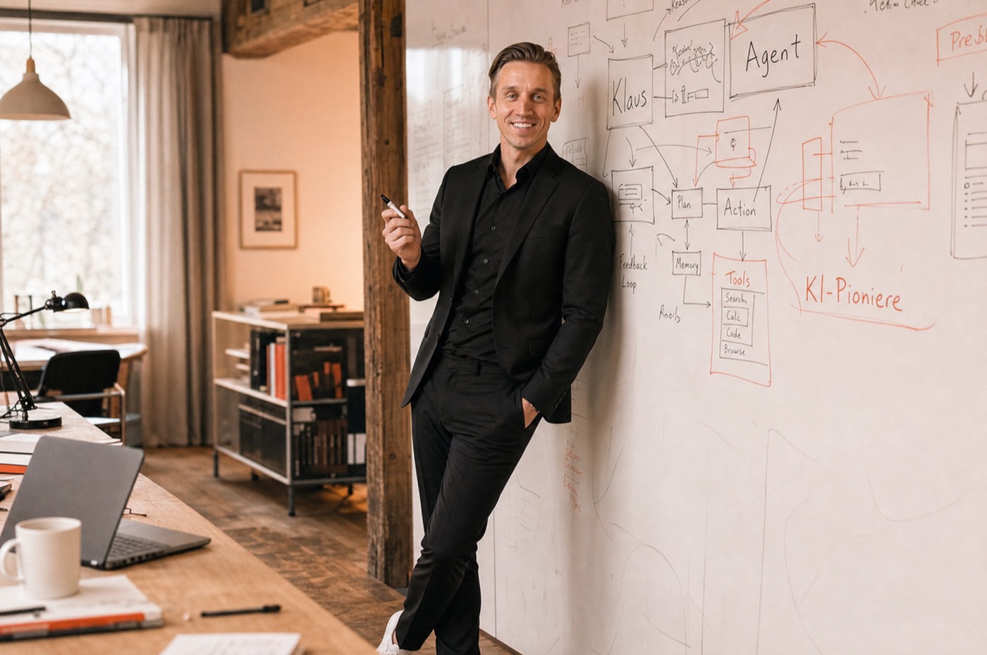 Christian Denzer am Whiteboard